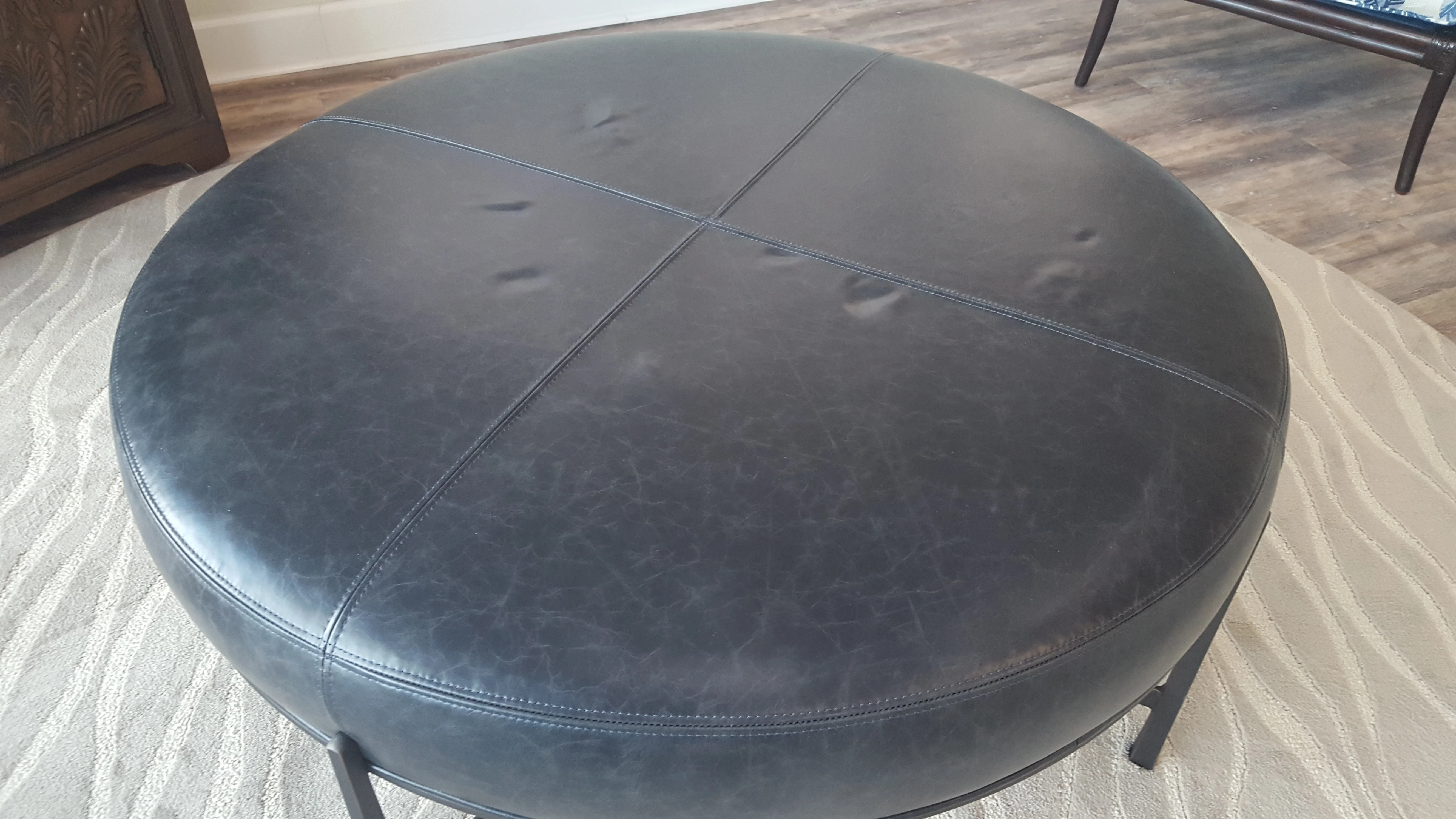 Professional leather indent correction portfolio image 1